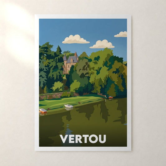 Affiche Vertou – sans cadre, accrochée au mur