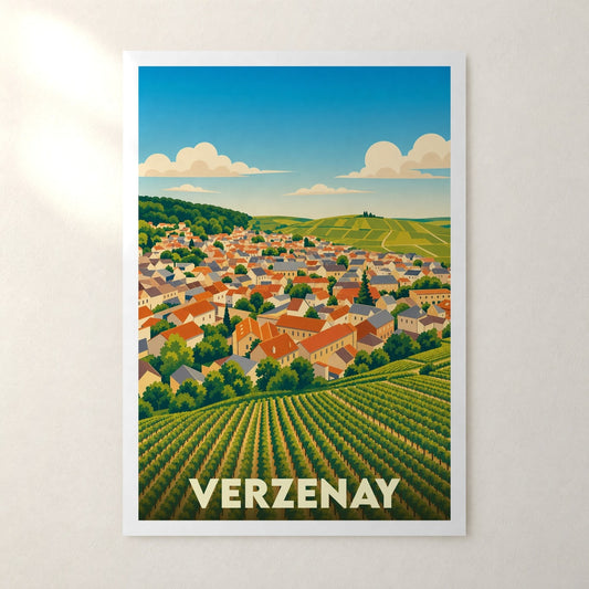Affiche Verzenay – sans cadre, accrochée au mur