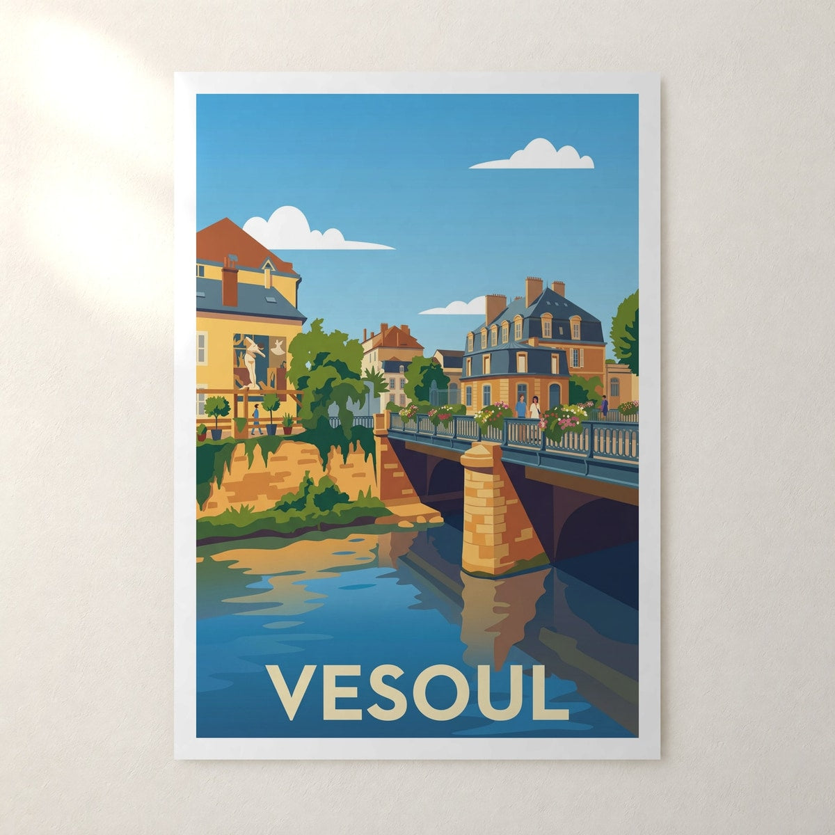 Affiche Vesoul – sans cadre, accrochée au mur