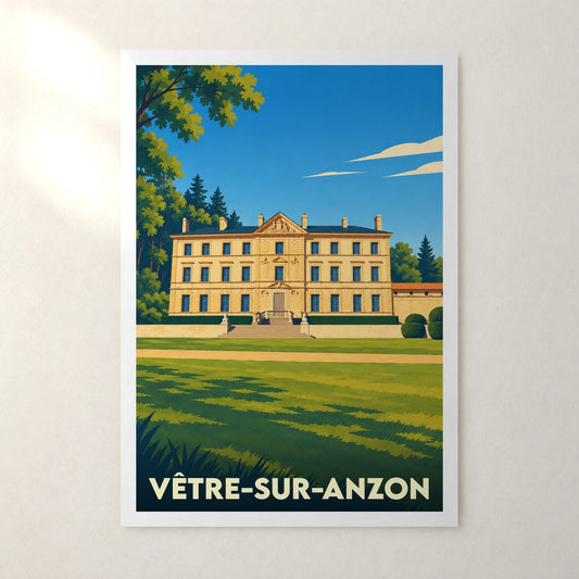Affiche Vêtre-sur-Anzon – sans cadre, accrochée au mur