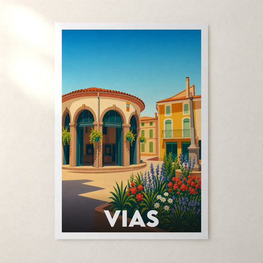 Affiche Vias – sans cadre, accrochée au mur