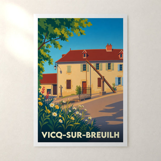 Affiche Vicq-sur-Breuilh – sans cadre, accrochée au mur
