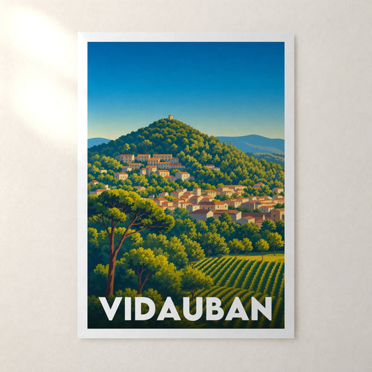 Affiche Vidauban – sans cadre, accrochée au mur