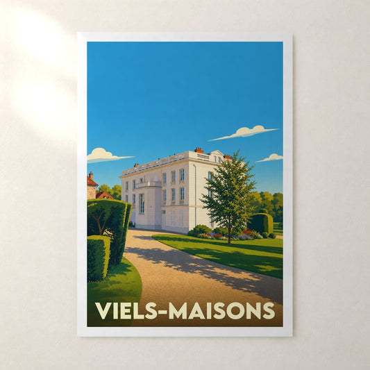 Affiche Viels-Maisons – sans cadre, accrochée au mur