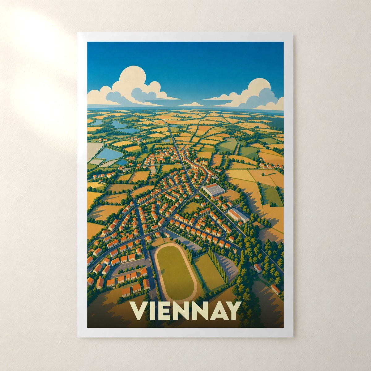 Affiche Viennay – sans cadre, accrochée au mur