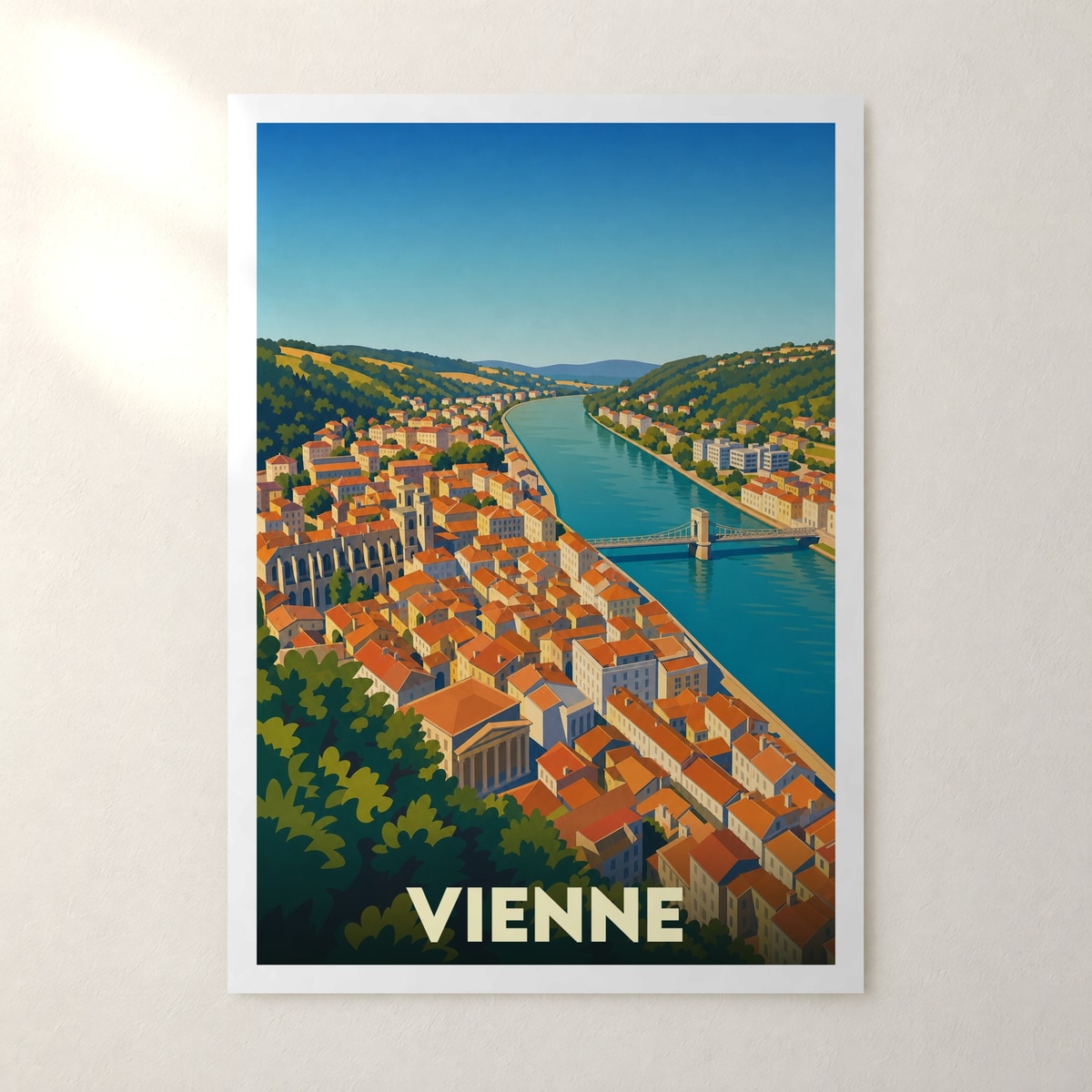Affiche Vienne – sans cadre, accrochée au mur