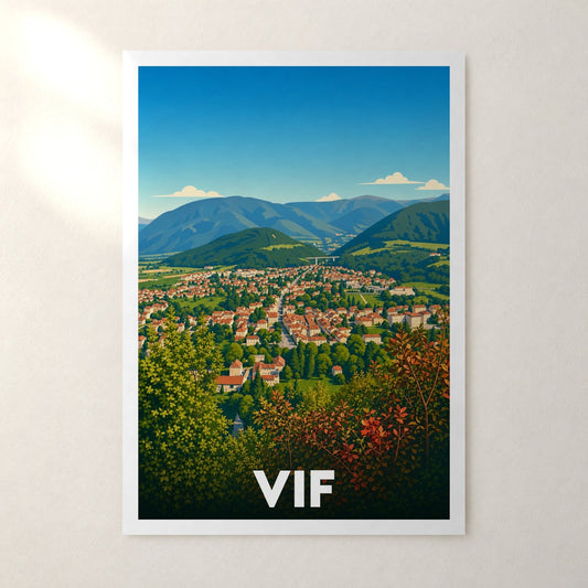 Affiche Vif – sans cadre, accrochée au mur