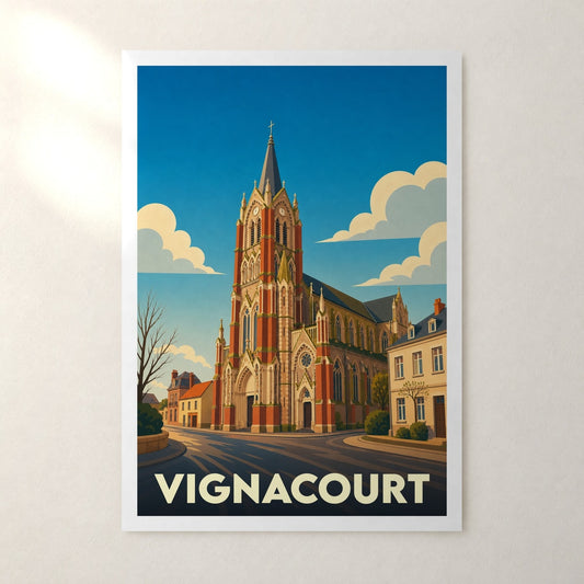 Affiche Vignacourt – sans cadre, accrochée au mur