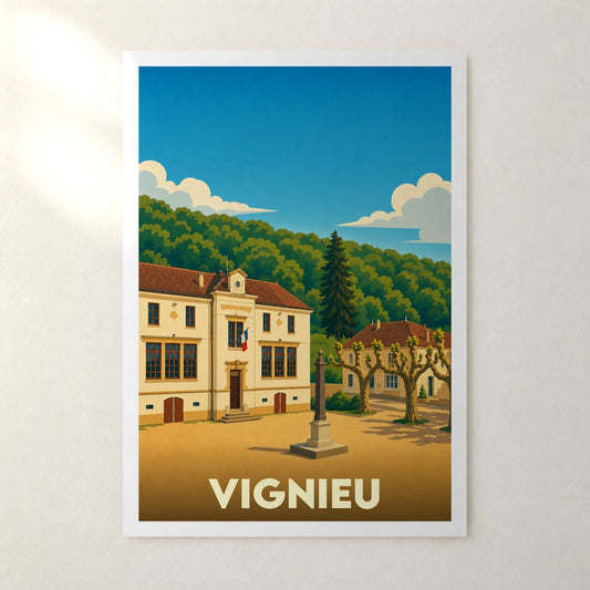 Affiche Vignieu – sans cadre, accrochée au mur