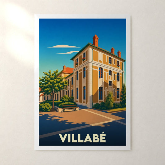 Affiche Villabé – sans cadre, accrochée au mur