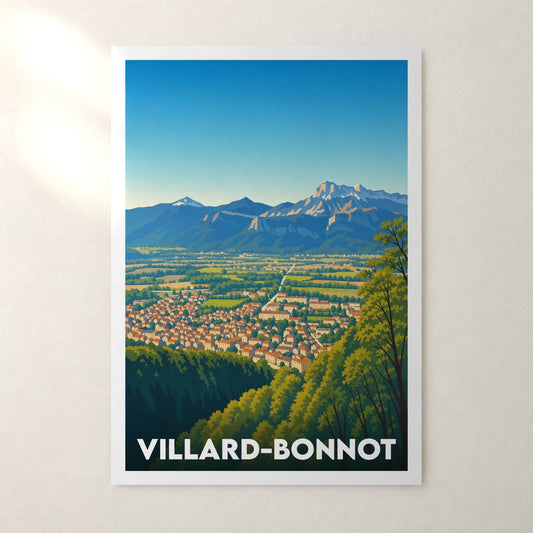 Affiche Villard-Bonnot – sans cadre, accrochée au mur
