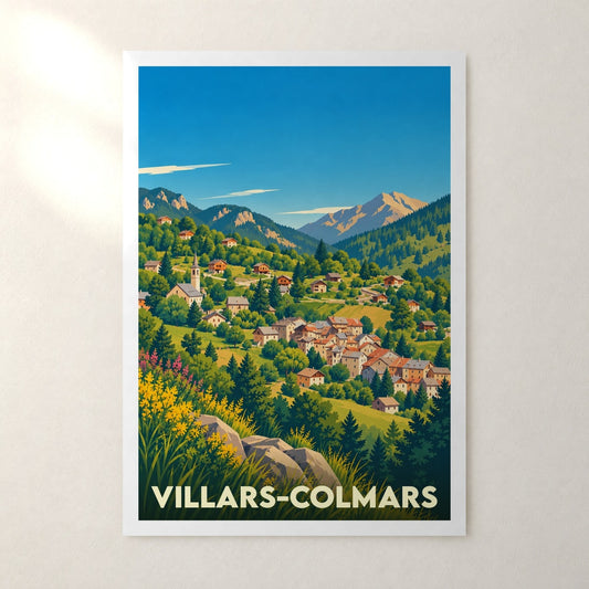 Affiche Villars-Colmars – sans cadre, accrochée au mur