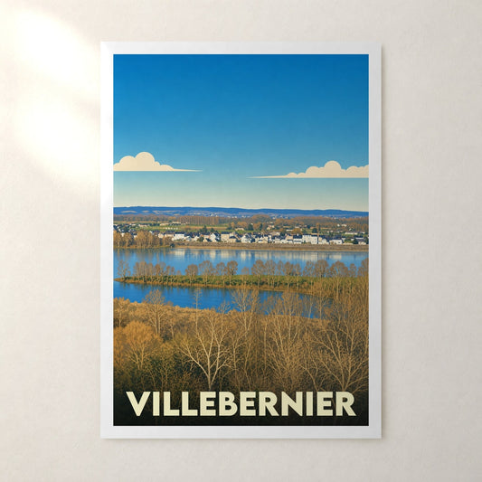 Affiche Villebernier – sans cadre, accrochée au mur