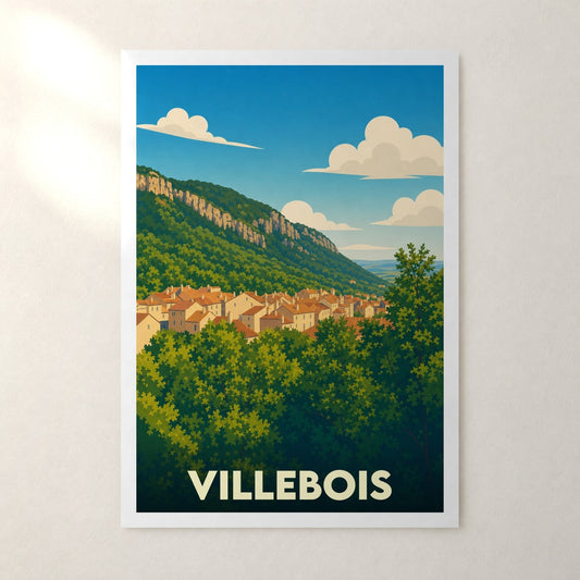 Affiche Villebois – sans cadre, accrochée au mur