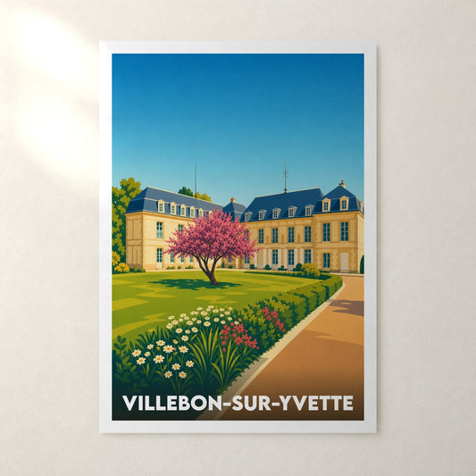 Affiche Villebon-sur-Yvette – sans cadre, accrochée au mur