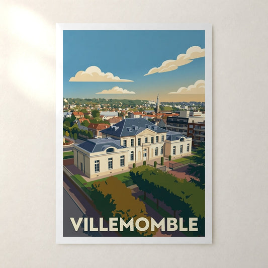 Affiche Villemomble – sans cadre, accrochée au mur
