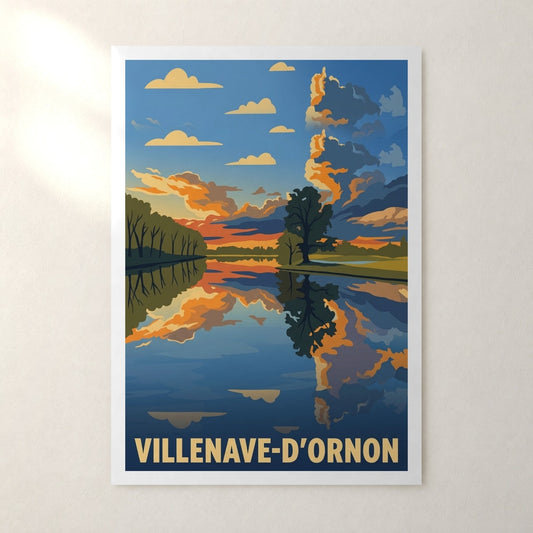 Affiche Villenave-d'Ornon – sans cadre, accrochée au mur
