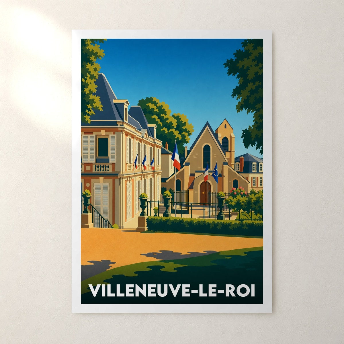 Affiche Villeneuve-le-Roi – sans cadre, accrochée au mur