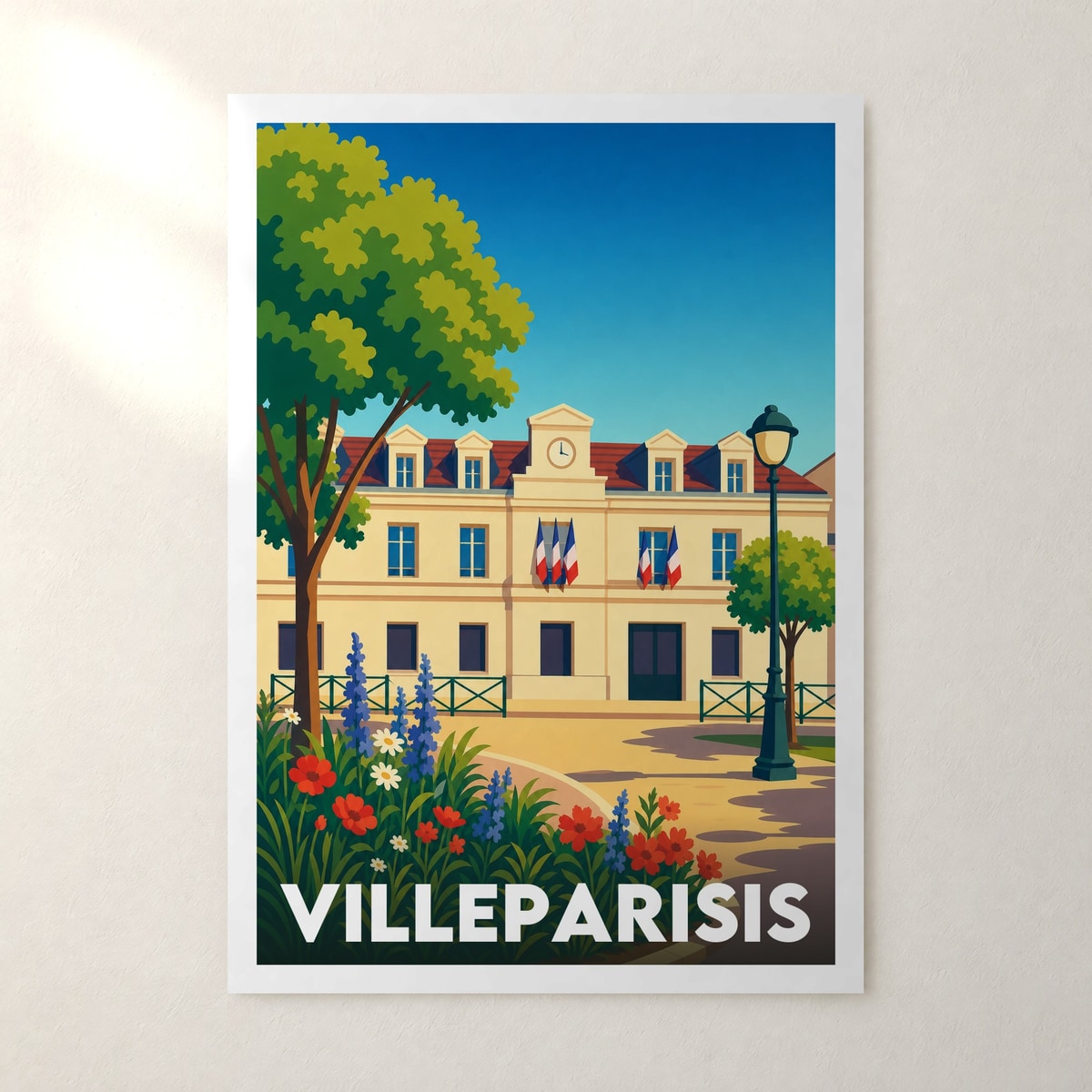 Affiche Villeparisis – sans cadre, accrochée au mur
