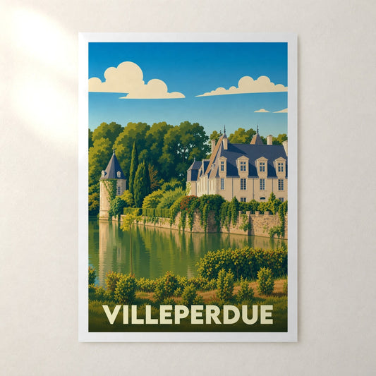 Affiche Villeperdue – sans cadre, accrochée au mur