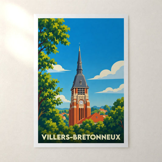 Affiche Villers-Bretonneux – sans cadre, accrochée au mur