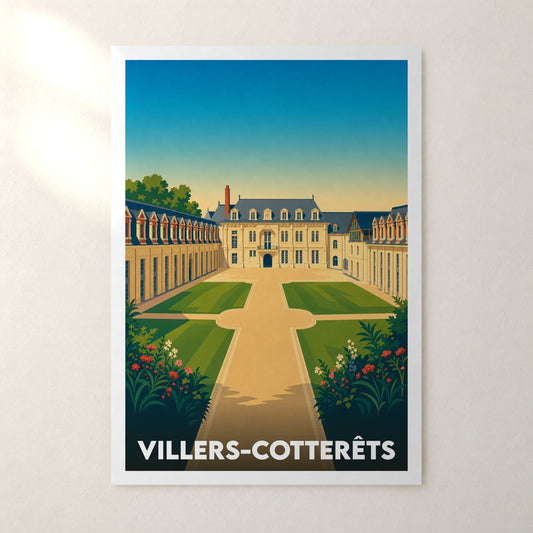 Affiche Villers-Cotterêts – sans cadre, accrochée au mur