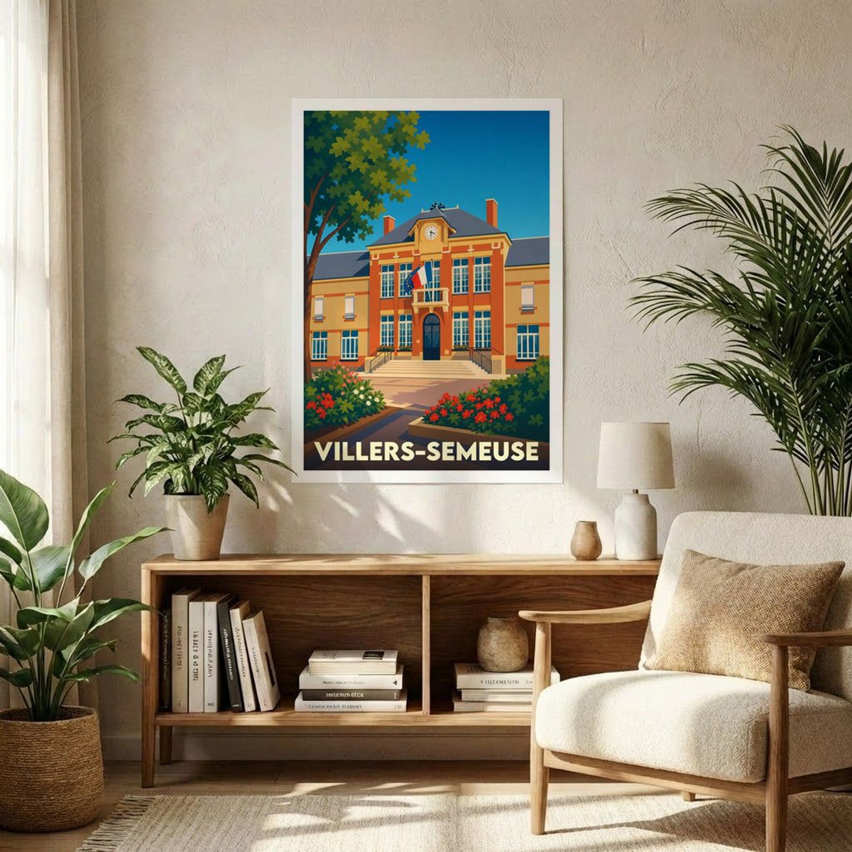 Affiche A1 (59,4 x 84,1 cm) Sans cadre souvenir de Villers-Semeuse