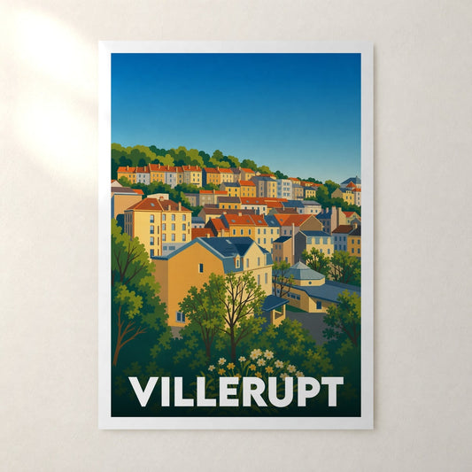 Affiche Villerupt – sans cadre, accrochée au mur