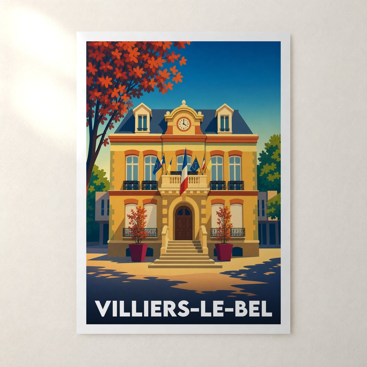 Affiche Villiers-le-Bel – sans cadre, accrochée au mur