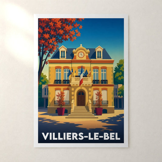 Affiche Villiers-le-Bel – sans cadre, accrochée au mur