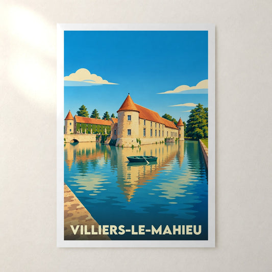 Affiche Villiers-le-Mahieu – sans cadre, accrochée au mur