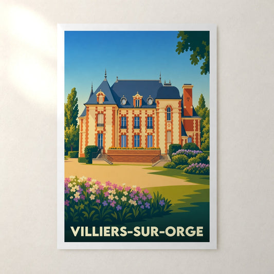 Affiche Villiers-sur-Orge – sans cadre, accrochée au mur