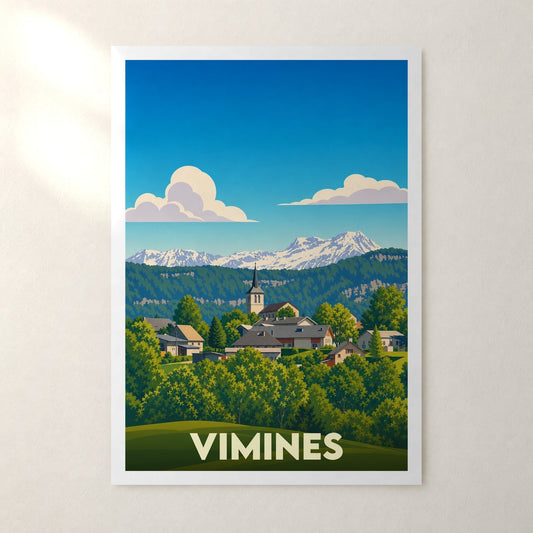 Affiche Vimines – sans cadre, accrochée au mur