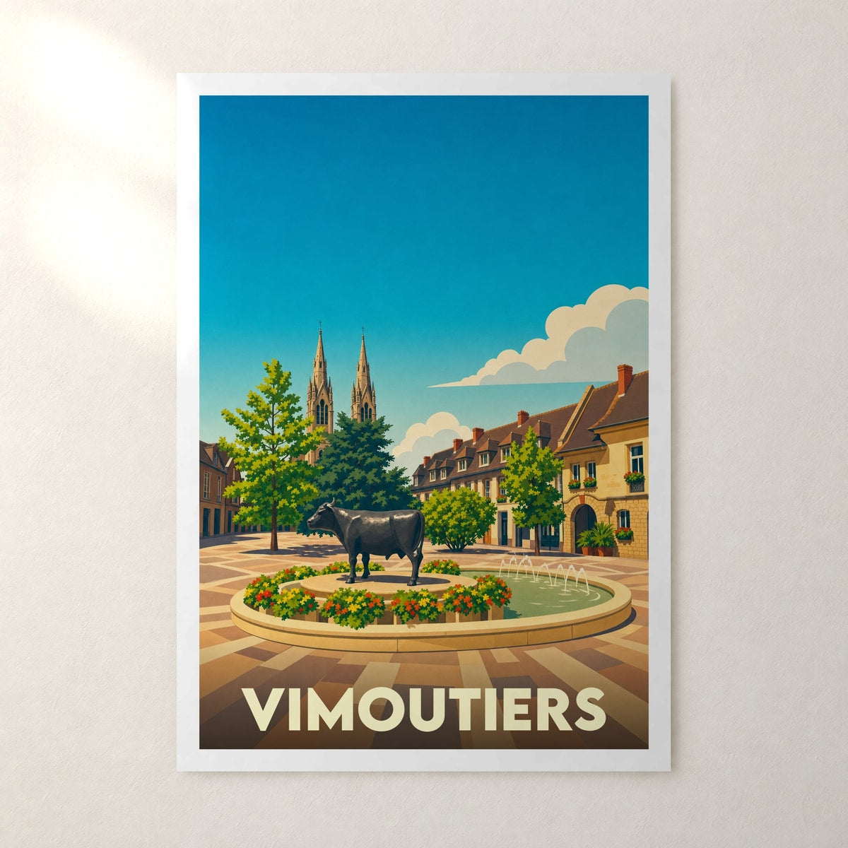 Affiche Vimoutiers – sans cadre, accrochée au mur