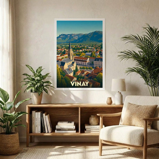 Affiche A1 (59,4 x 84,1 cm) Sans cadre souvenir de Vinay
