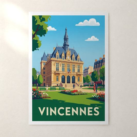 Affiche Vincennes – sans cadre, accrochée au mur