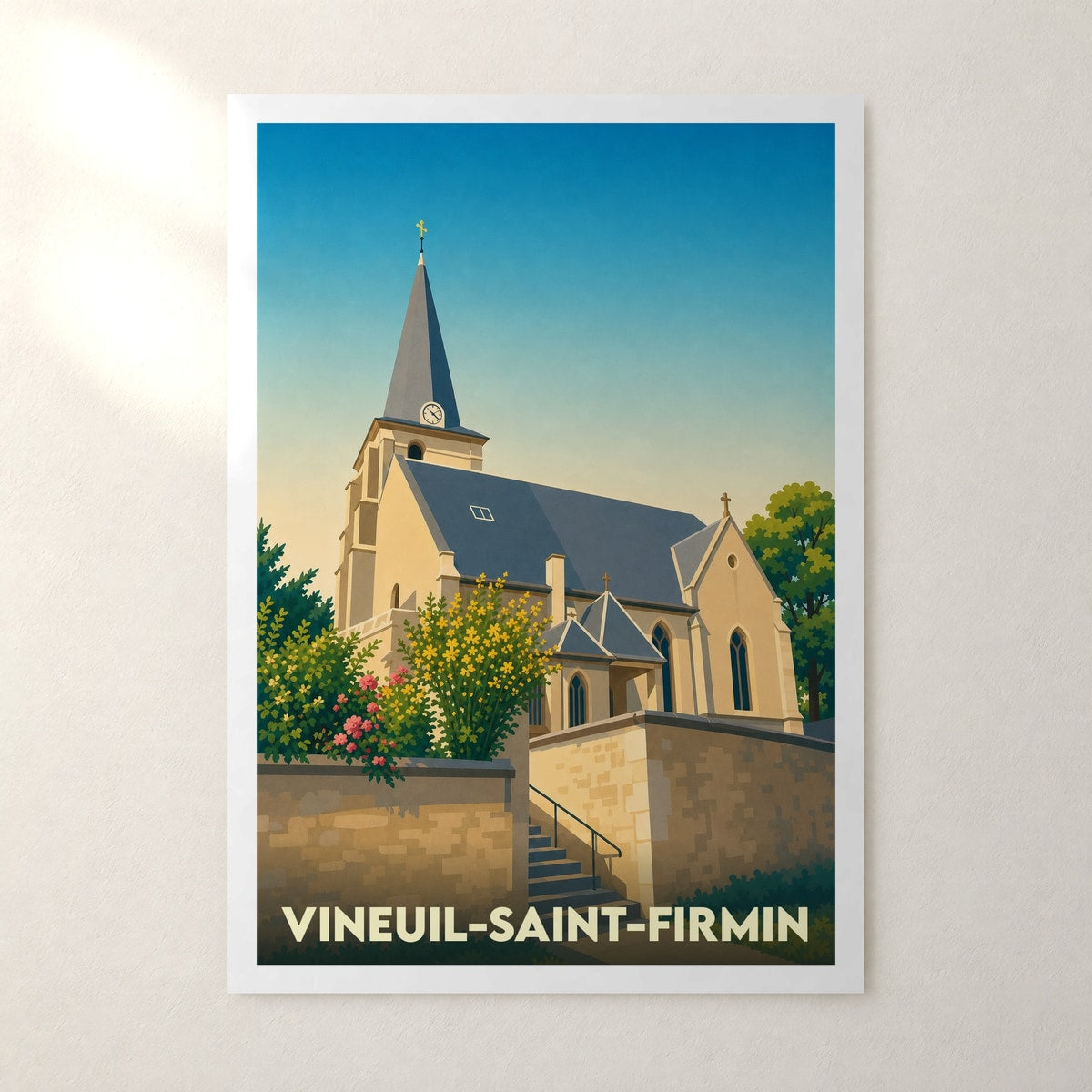 Affiche Vineuil-Saint-Firmin – sans cadre, accrochée au mur