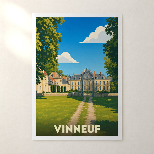 Affiche Vinneuf – sans cadre, accrochée au mur