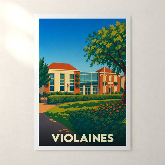 Affiche Violaines – sans cadre, accrochée au mur