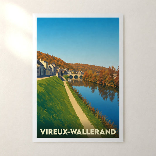 Affiche Vireux-Wallerand – sans cadre, accrochée au mur