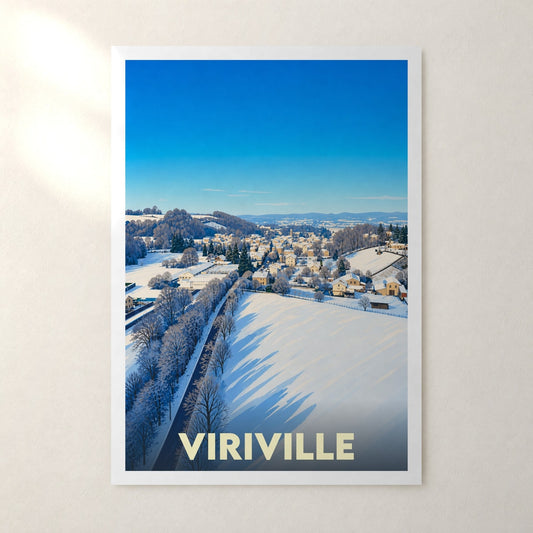 Affiche Viriville – sans cadre, accrochée au mur