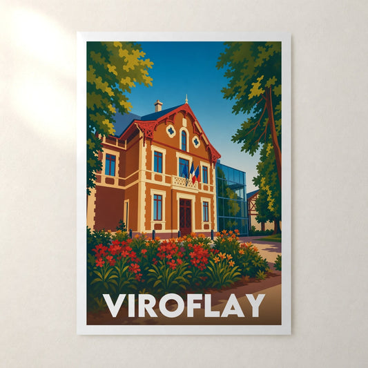Affiche Viroflay – sans cadre, accrochée au mur
