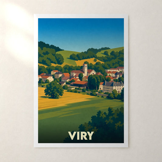 Affiche Viry – sans cadre, accrochée au mur