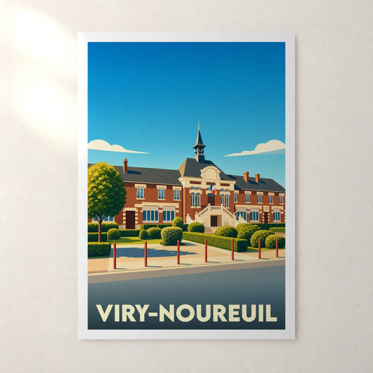 Affiche Viry-Noureuil – sans cadre, accrochée au mur