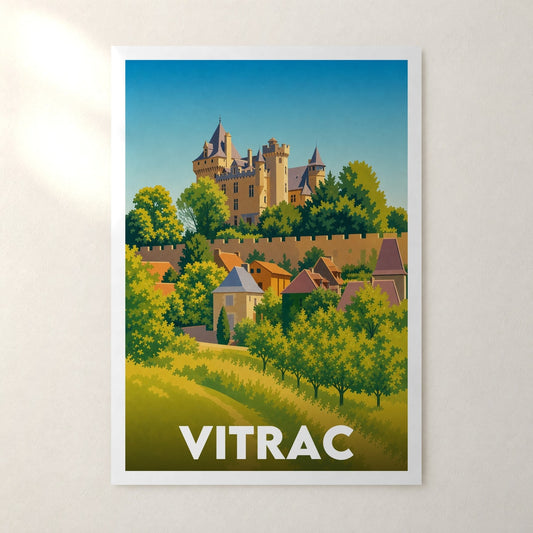 Affiche Vitrac – sans cadre, accrochée au mur