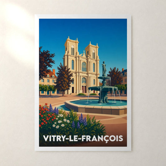 Affiche Vitry-le-François – sans cadre, accrochée au mur