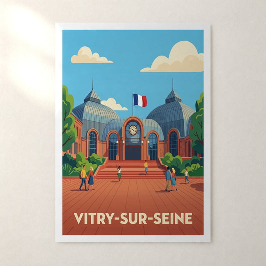 Affiche Vitry-sur-Seine – sans cadre, accrochée au mur