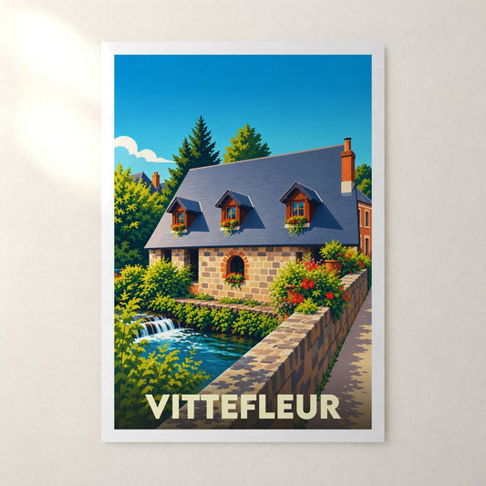 Affiche Vittefleur – sans cadre, accrochée au mur