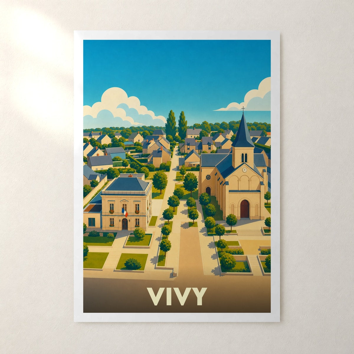 Affiche Vivy – sans cadre, accrochée au mur