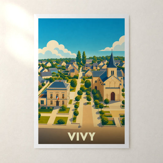 Affiche Vivy – sans cadre, accrochée au mur